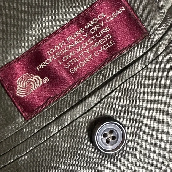 Jos‎ A Bank Blazer Sport Coat Mens 44 Regular Brown Wool Two Button Notch Lapel - Picture 12 of 13